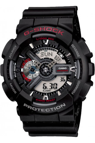 Мужские часы Мужские японские наручные часы Casio G-SHOCK GA-110-1A с хронографом