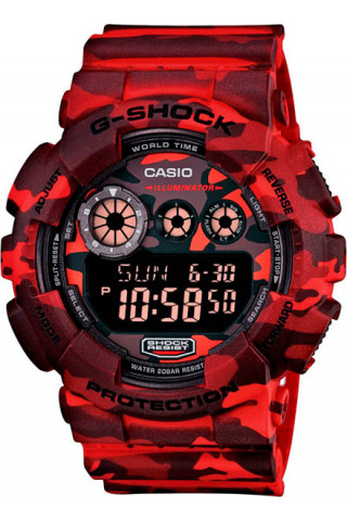 Мужские японские наручные часы Casio G-SHOCK GD-120CM-4E с хронографом