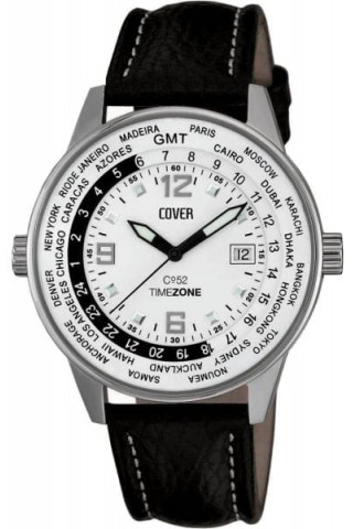 Мужские швейцарские наручные часы Cover Co52.ST2LBK-GMT