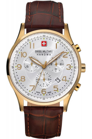 Мужские швейцарские наручные часы Swiss Military Hanowa 06-4187.02.001 с хронографом